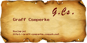 Graff Cseperke névjegykártya
